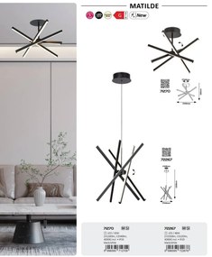 Lustra LED aplicata design modern Matilde