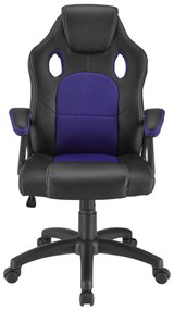 Jusky Scaun de birou Montreal - negru/violet