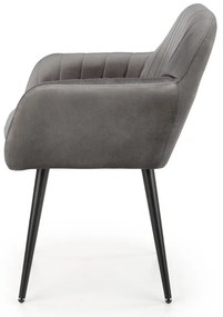 Scaun de bucaterie Shani, gri/negru