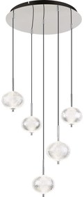 Lustră LED pe cablu Globo 16042-5HC AIDA 5xLED/6,6W/230V 3000K/4500K/6500K
