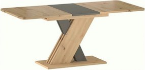 Masa extensibila EXEL, stejar artisan/gri antracit, PAL laminat, 140/1