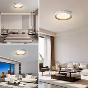 BRILAGI - Plafonieră LED dimabilă NEXO, 48W, 230V, 3000–6000K, albă, Ø 43 cm, cu telecomandă