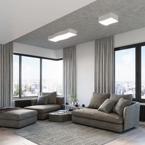 Plafonieră SQUARE 2xE27/60W/230V albă Sollux SL.1054