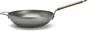 De Buyer 5717.32 - Tigaie wok MINERAL B BOIS, 32 cm