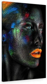 Tablou canvas Fluorescent Lips 90x60 cm