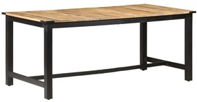 vidaXL Masă de bucătărie, 180x90x76 cm, lemn masiv de mango nefinisat