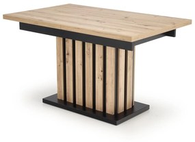 Masă de sufragerie Lalia 160 (stejar artisan + negru) (pentru 6 până la 8 persoane). 1092399