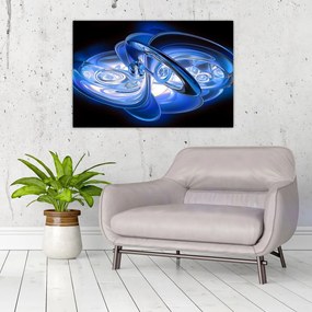 Tabloul abstract albastru (90x60 cm)