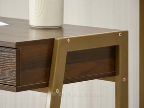 Masă PC Land (nuc + auriu). 1109778
