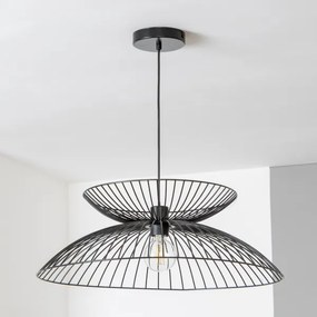 Brilagi - Lustră LED pe cablu CERIA WIRE, 1xE27/40W/230V, Ø 60 cm, neagră