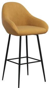 338688 vidaXL Scaun de bar, maro, catifea