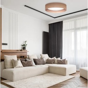 Plafonieră LED Duolla ROLLER LED/24W/230V d. 45 cm maro deschis