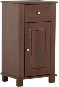 Dulap lateral pe pardoseala 45 cm cu 1 sertar si 1 usa Comad Retro maro