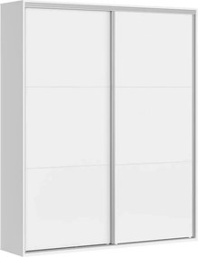 Dulap FLEX, alb, PAL, cu 2 usi, 180x45x218 cm