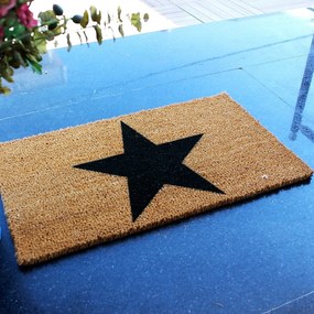 Covor intrare STAR, 70x40 cm, forma dreptunghiulara, fibre de cocos, m