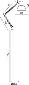 Brilagi - Lampă de podea flexibilă TASKER 1xE27/60W/230V 184 cm bej