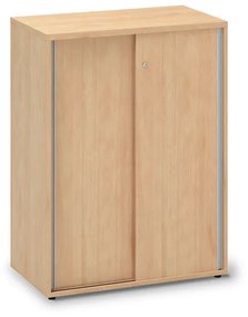 Dulap mediu ProOffice cu uși glisante 80 x 45 x 106,3 cm Wild Pear