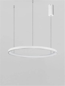 Lustra LED dimabila design circular PERTINO D-58cm