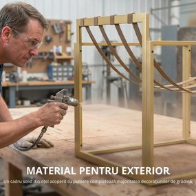 Set mobilier pentru grădină 4 piese Outsunny, set pentru terasă cu masă cu blat din sticlă securizată, canapea, 2 fotolii, Alb | Aosom Romania