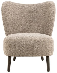 Fotoliu bej cu tapițerie din țesătură bouclé Elmont – Actona