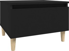 vidaXL Masă laterală, negru, 50x46x35 cm, lemn compozit