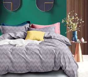 Lenjerie de pat din microfibra DAVIS gri