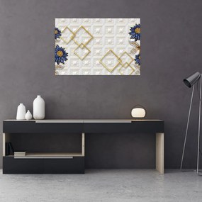 Tablou - Flori de diamant (90x60 cm)