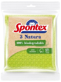 Lavetă burete Spontex Natura, 3 buc