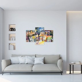 Tablou - Oraș western (90x60 cm)