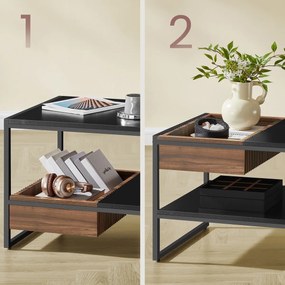 Măsuță de conferință E1081 BK, negru