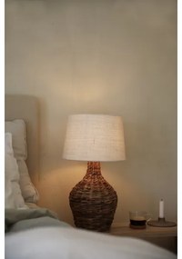 Lampă de masă Markslöjd 108771 PAGLIA 1xE27/40W/230V alb/ratan