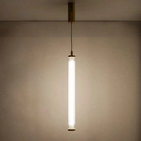 Lustra LED smart cu telecomanda COMO alama periata