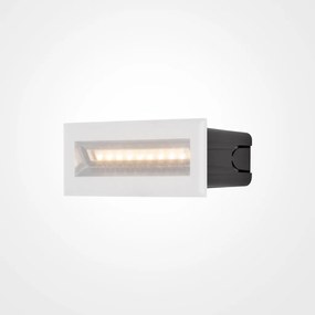 Spot LED incastrabil scari / perete exterior IP65 Bosca alb 13,7cm