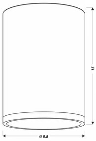 Plafonieră LED TUBA LED/9W/230V
