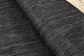 Covor SISAL SION cerc A5165A Melanj țesute plate negru