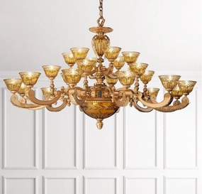 Candelabru XXL cu 24 brate LUX realizat manual Eden
