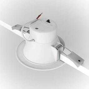 Spot LED incastrabil design tehnic IP44 Stockton alb