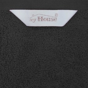 Prosop negru din bumbac 100x50 cm Darwin - My House