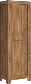 Dulap GENT, stejar stirling, PAL laminat, cu o usa, 66x40x201 cm