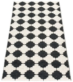 Covor tip traversă pentru interior și exterior alb-negru 70x150 cm Marre Black Coral – Pappelina