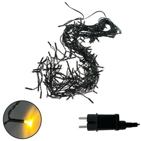 Instalație luminoasă de Crăciun LED pentru exterior 200xLED/230V 7,6 m IP44 negru