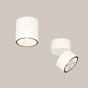 Spot LED rotativ pentru exterior IP54 Spin alb