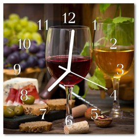 Ceas de perete din sticla pătrat Pahare de vin pahare de Alimente și băuturi Multi-colorat