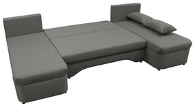 Colțar extensibil universal în formă de U cu spațiu de depozitare ALMEIDA antracit