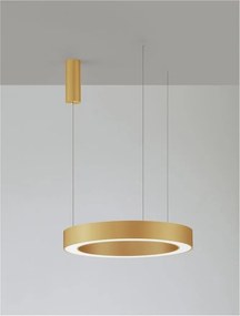 Pendul LED dimabil design modern MORBIDO alama auriu