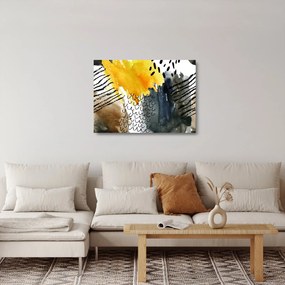 Tablou pe sticlă - Acuarelă abstractă (70x50 cm)