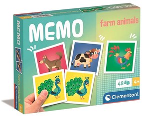Animale Farm Joc de memorie Clementoni cu 48 de piese