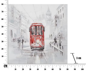 Mauro Ferretti Pictura Pe Panza Tram -A- Cm 80X3X80