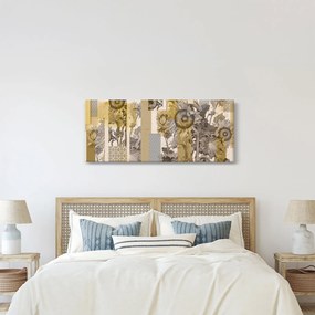 Tablou - Colaj cu floarea-soarelui (120x50 cm)