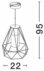 Lustra / Pendul pentru iluminat exterior IP54 ISIDORA NVL-870445